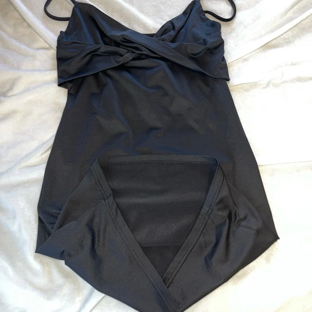 Fitted Slim Mini Black Dress LARGE Like New